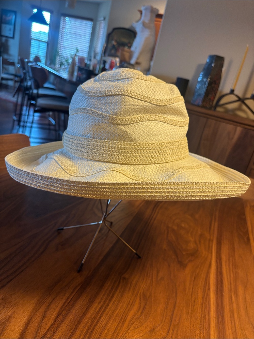 Daniel Meucci Women’s Wide Brim Paper Sun Hat - Picture 2 of 9